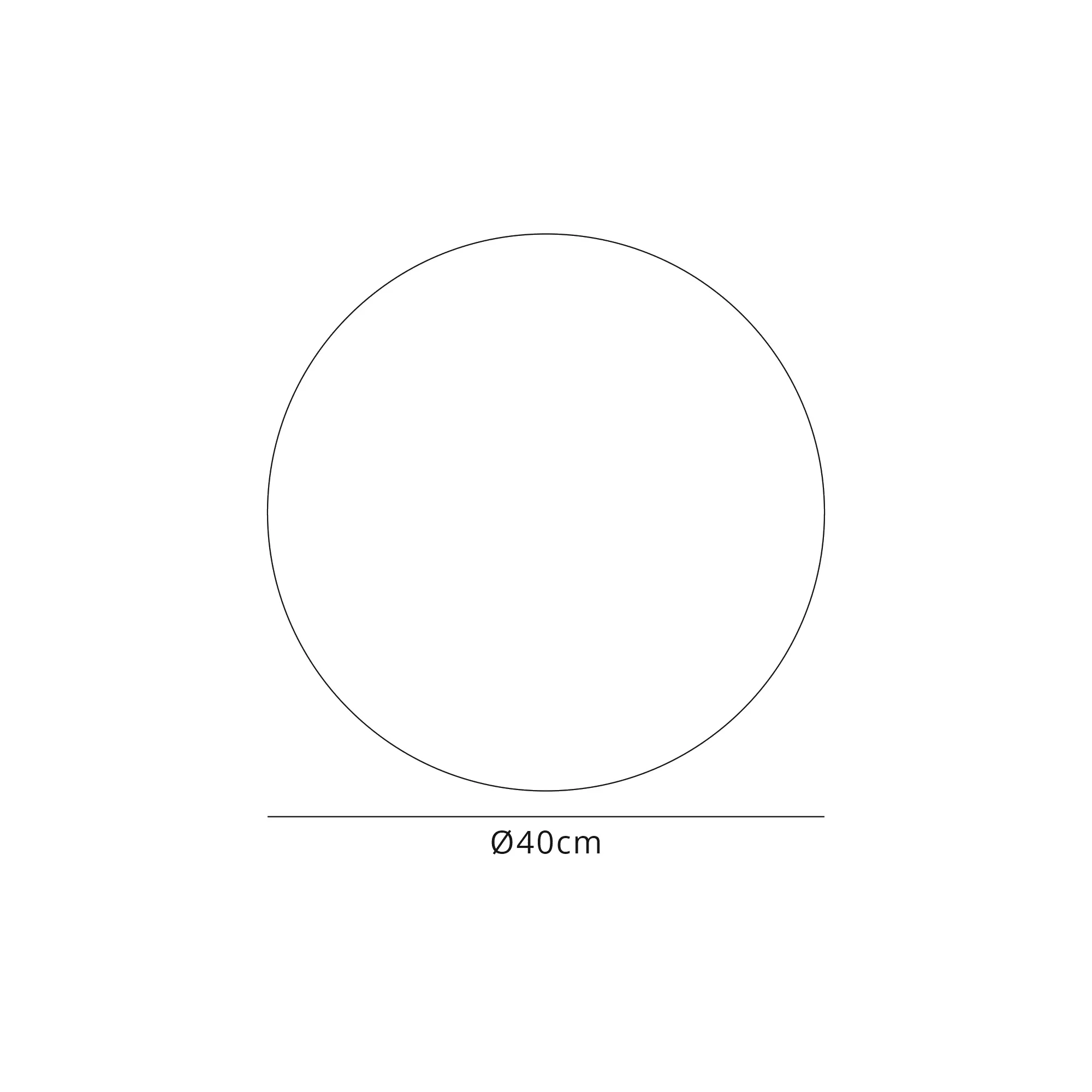 Universal 40cm Frosted Acrylic Diffuser White D0579  Deco Universal